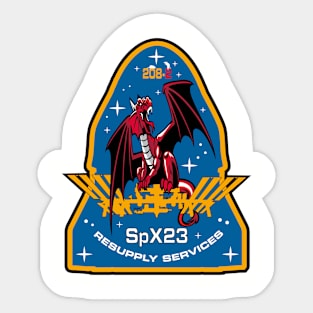 SpX 23 Mission Logo Sticker